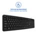Teclado com Fio Slim Conexão USB Cabo de 150cm Preto Multi (Multilaser) - TC065