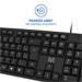 Teclado com Fio Slim Conexão USB Cabo de 150cm Preto Multi (Multilaser) - TC065