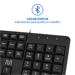 Teclado com Fio Slim Conexão USB Cabo de 150cm Preto Multi (Multilaser) - TC065