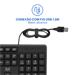 Teclado com Fio Slim Conexão USB Cabo de 150cm Preto Multi (Multilaser) - TC065