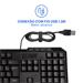 Teclado Com Fio Slim Multi (Multilaser) Resistente à Água com Conexão USB - TC206
