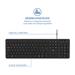 Teclado com Fio Soft Silence: Conexão USB, Teclas Silenciosas e Ajustáveis Multi (Multilaser) - TC144