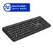 Teclado sem Fio Côncavo Conexão 2.4ghz USB 13 Teclas Multimídia Preto Multi (Multilaser) - TC297