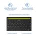 Teclado sem Fio Slot Vários Dispositivos 3 pareamentos simultâneos Bluetooth Preto Multi (Multilaser) - TC284