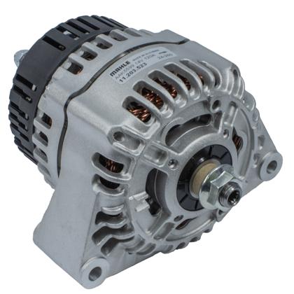 Alternador Massey MF6485 MF6490 MF6495 MF7485 MF7490 MF7495 Motor Sisu 6.6 12V 120A Sem Polia - MAHLE MG393  