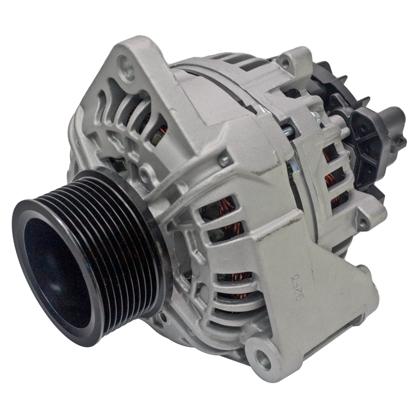 Alternador Mercedes Benz 1215C 1318 Accelo Atego Axor Chassi Séries L Lo Ls O Of Oh 24V 100A 8 Vias com Polia Plug 5 Pinos - Mahle - MG792