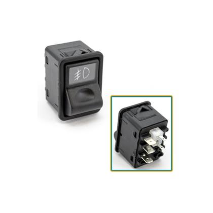 Botão Interruptor Farol de Neblina Mercedes Caminhões Ônibus 1998 a 2012 24V - Kostal - 3040020