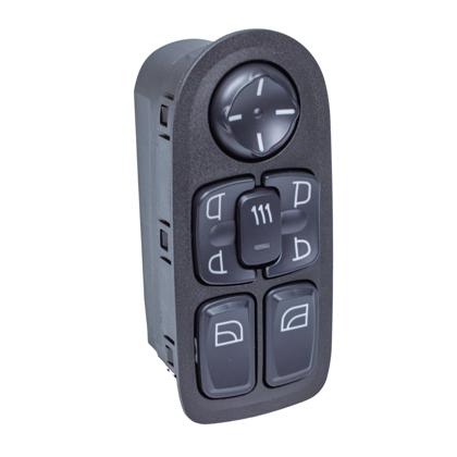 Botão do Vidro Elétrico Daf XF 2020 a 2024 Lado Motorista Regulagem Desembaçador Rebate Retrovisor Led Vermelho - Marilia IM31131  