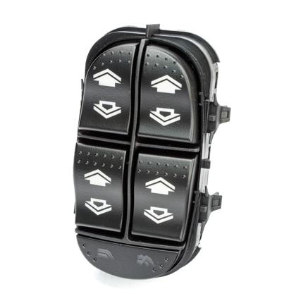 Botão do Vidro Elétrico Focus 1.6 1.8 2.0 2000 a 2008 com Bloqueio de Vidros Led Verde 11 Vias - Gauss - GE2310