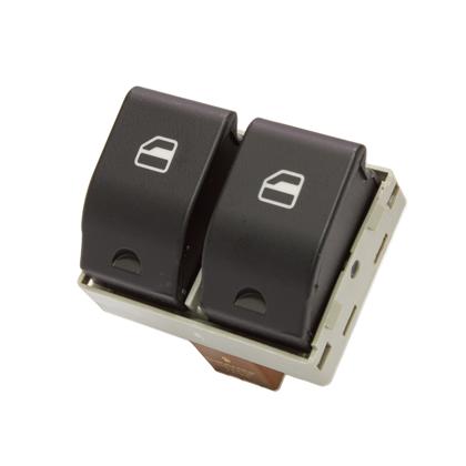 Botão do Vidro Elétrico Gol G4 Saveiro Parati G4 Voyage Fox Crossfox Dianteira Esquerda Dupla Base Marron Led Vermelho - GAUSS GE2416