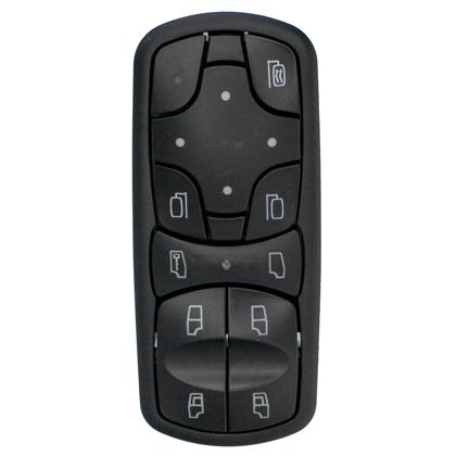 Botão Vidro Elétrico Mercedes Actros 2546 2646 4144 4841 4844 Lado Motorista Desembaçador Retrovisor Trava Portas 10 Pinos - Gauss - GE2148  