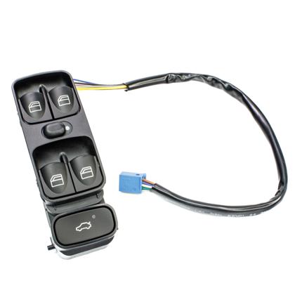 Botão Vidro Elétrico Mercedes C180 1.8 2.0 C240 2.4 C320 3.2 1993 a 2005 Lado Motorista Led Laranja Abertura Porta Malas - Gauss - GE2348