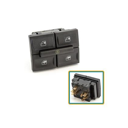 Botão do Vidro Elétrico Gol G3 Parati G3 G4 Traseiro Led Vermelho Com Bloqueio - Kostal - 3105000