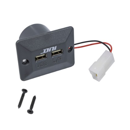 Carregador Tomada Veicular Duplo USB Led Azul 12 24V Para Tablet Celular Saida Inteligente QC3.0 5V 3A 9V 2A 12V 1.5A - DNI0583