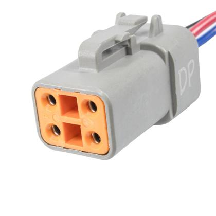 Chicote Deustsch Caminhão Ônibus Agricola Bico Injetor Koamtsu WA200DTP 4 Vias Femea- DPAULA DP4.5447