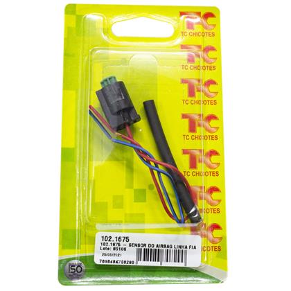 Chicote do Sensor Air Bag Fiat 2 Vias Fêmea - TC Chicotes - TC102.1675  
