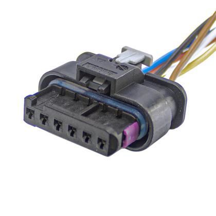 Chicote Motor Atuador Fechadura Porta Audi Volkswagen 6 Vias Fêmea - TC106.1788  