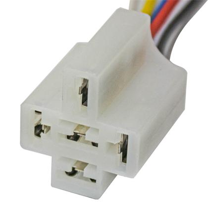 Chicote Porta Relé Auxiliar 5 Vias Fêmea Sem Suporte - TC - 105.0820S
