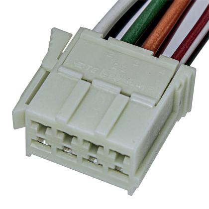 Chicote Tacógrafo Trava Lateral 8 Vias Fêmea Branco - Rainha das Sete - ETE7883 BR
