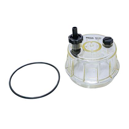 Copo Do Filtro Racor R160T R160P Mercedes Benz Actros Atego Axor Volvo Com Dreno - WEGA - WCA003  