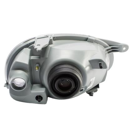 Farol Corsa Classic 2000 a 2010 H4 Lado Motorista Seta Cristal Carcaça Cinza Refletor Bi-Facetado - Fortluz - 927-S/L  