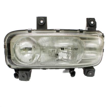 Farol Mercedes Atego 1315 1318 2006 a 2010 H4/H1 Lado Motorista com Auxiliar Neblina - Fortluz - 547-S/L