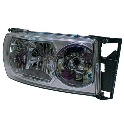 Farol Scan R500-470 Série 5 6 Após 2011 Lado Passageiro H1 H7 Pingão com Vigia sem Seta 5 Pinos - Pradolux - PL6028.01.02