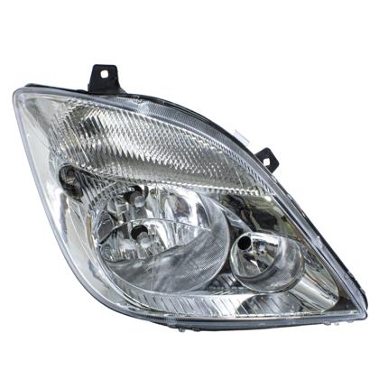 Farol Sprinter 415 515 2012 a 2017 Lado Passageiro Regulagem Elétrica Lente Policarbonato - NINO F-378ELEL