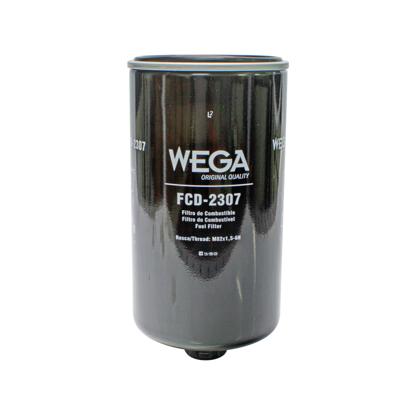 Filtro De Combustível Trator E145C E265C Evo CX130C CX300C Hitachi Sany Diesel Com Dreno Na Porca - WEGA - FCD2307  