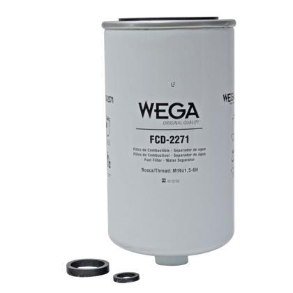 Filtro Separador de Água Trator T6030 T6050 T7210 T7200 Com Furo Dreno Sem Furo Sensor - WEGA - FCD2271  