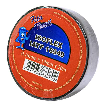 Fita Isolante Auto Fusão 19mm x 20 Metros Tecido - EURO - FI20TEXTIL  