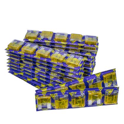 Fusível Lamina 20 Amperes Maxi Amarelo 100 Peças - AMS18020  