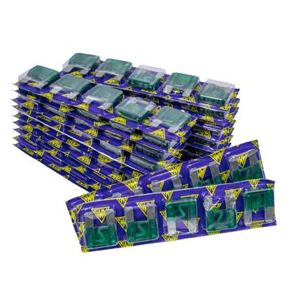 Fusível Lamina 30 Amperes Maxi Verde 100 Peças - AMS18030  