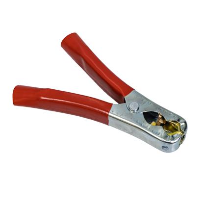 Garra Bateria 300 Amperes Alicatão Tipo Jacaré Ponta Latão Espaguete Vermelho - MTM Garras 9015E10V  