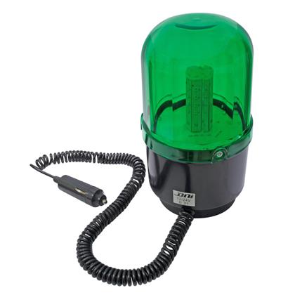 Giroled Luz de Emergência Sinalizador Bivolt 24 Leds Verde Com Imã - DNI4113  