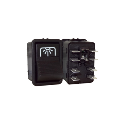 Interruptor Iluminação Interna Accelo Actros Atego Atron Axor 2 Piques 24V - Kostal - 3833121  