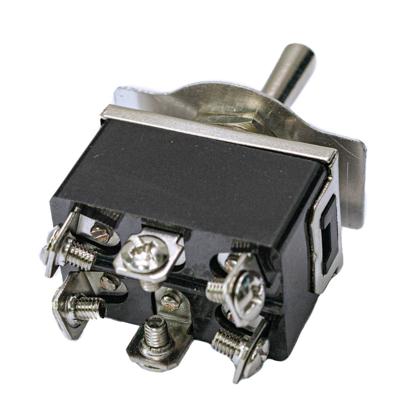 Interruptor Tic-Tac Universal 3 Posições On Off On 500W 12 à 250Vac Mini Chave Baquelite Alavanca Cor Cromado 6 Pinos - DNI2075  