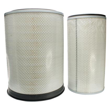 Kit Filtros Ar Primário Secundário Gomselmash 860 Polesie 1701 Intersoll Rand Dm225 Atlas Copco Driltech Tanrock Terex - Wega - WAP955K  