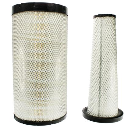 Kit Filtros Do Ar Primário Secundário Escavadora 350DLC 350GLC 380GLC motor 6090H Macdon M1240 motor Cummins QSB6.7 - Wega - WAP948K  