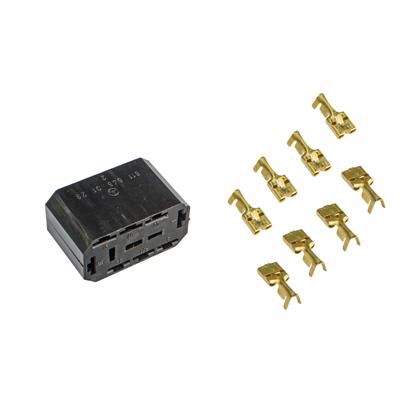 Kit Conector Mercedes Benz 8 Vias Fêmea com Terminal - Rainha das Sete - ETE7531  