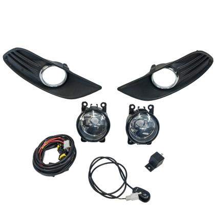 Kit farol Milha Focus 2009 a 2013 Com Grade - Orgus FD-517 KL