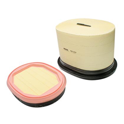 Kit Filtros Ar Trator M313D PL61 953D D5R D6K 416E Axion 810 850 JCB TM310 PowerCore - WEGA - WAP907K  