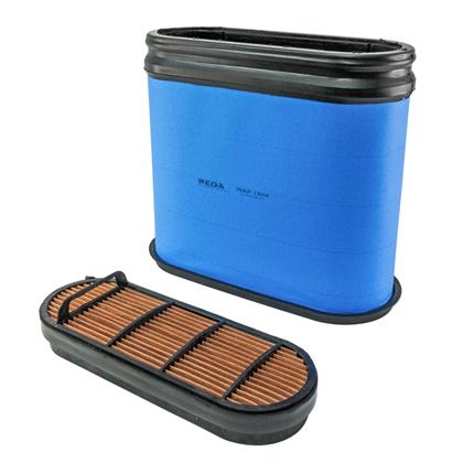 Kit Filtro de Ar Motor Primário e Secundário Powercore 4630 6110J 6125J 6130J 6145J 6180J 6415 6615 7515 - Wega - WAP150K