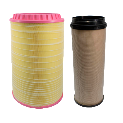 Kit Filtros do Ar Motor Colheitadeira CR10.90 Fendt Colheotadeira Katana - WEGA WAP922K