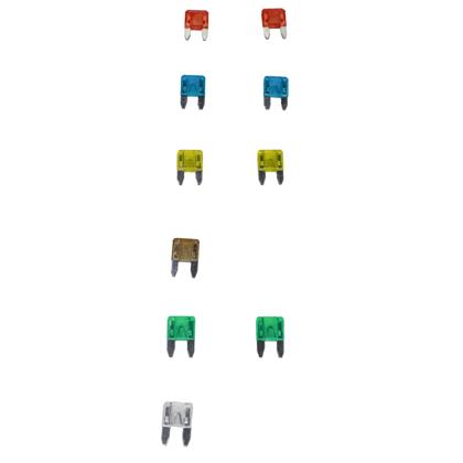Kit Fusível Lâmina Mini 7,5A a 30A 10 Unidades - DNI317000  