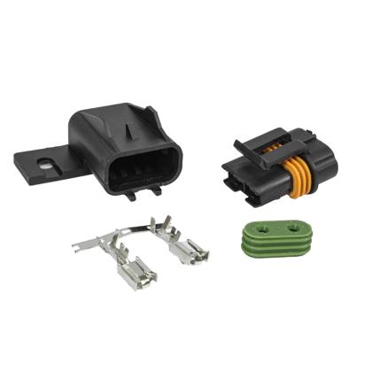 Kit Porta Fusível Lâmina Comum Com Suporte Com Tampa Vedação 02 Vias Fêmea - ETE6541  