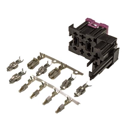 Kit Porta Relé Com Trava Terminais 9 Vias Fêmea - R7 - ETE6498  