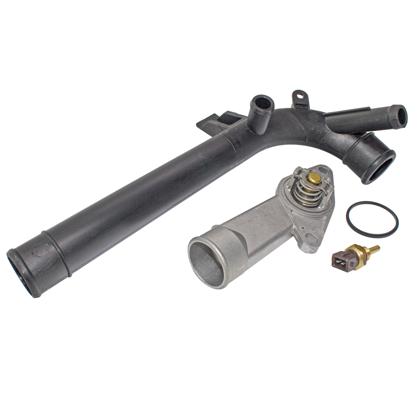 Kit Válvula Termostática + Plug Temperatura Corsa 1.4 1.8 Meriva Montana 1.8 Com Tubo de Água - Mte Thomson - K20065  