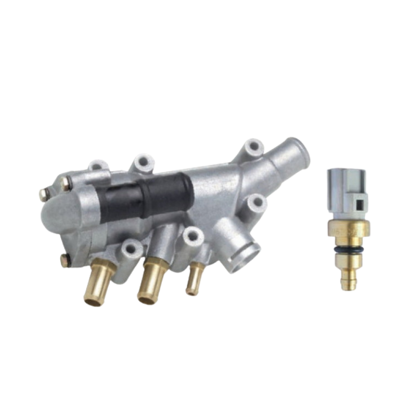 Kit Válvula Termostática + Plug Temperatura Courier Focus 1.6 Ecosport Fiesta 1.0 1.6 Zetec 2002 a 2007 - MTEK20003  