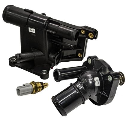 Kit Válvula Termostática + Plug Temperatura Ecosport Focus 2.0 Fusion Ranger 2.3 16V - MTEK20056  